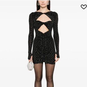 Alex Perry Embellished cutout minidress
